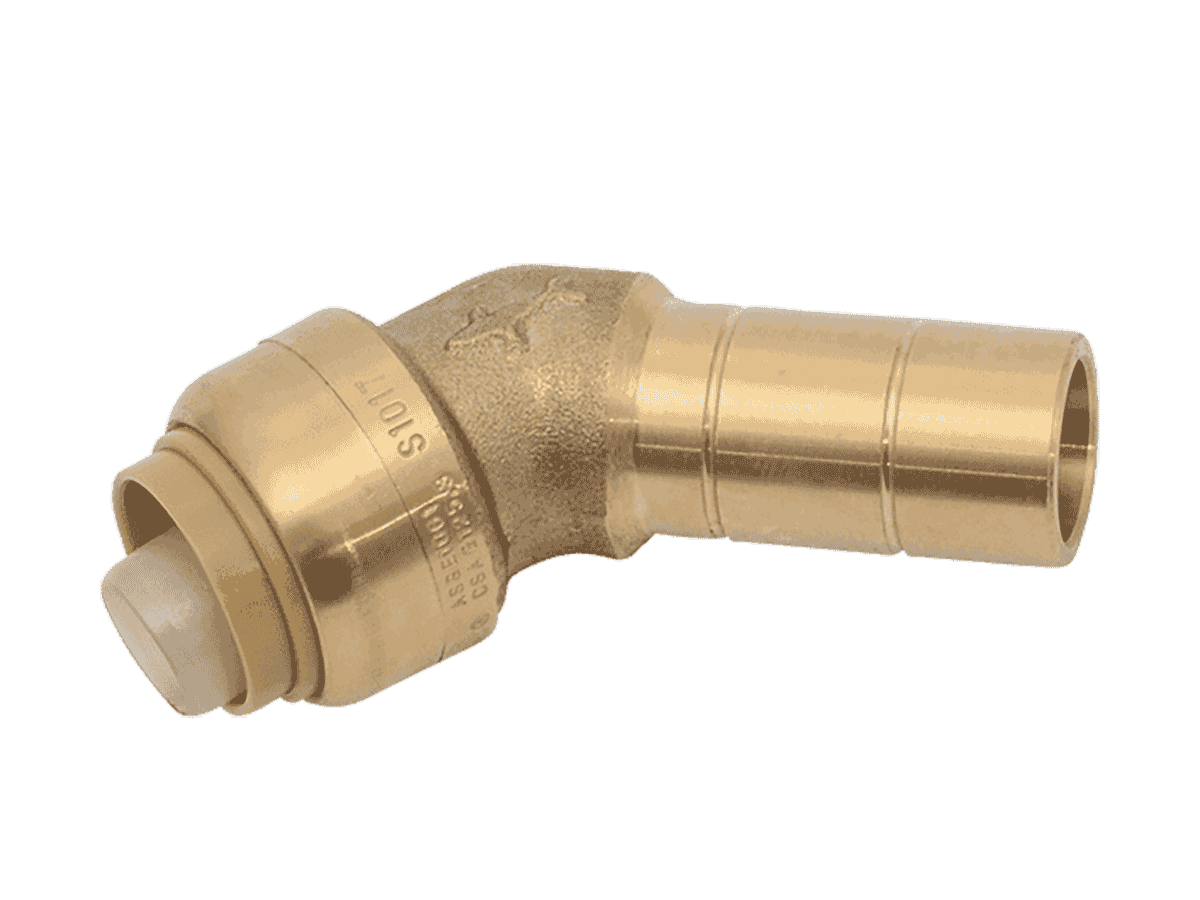thumbnail image 2 of Libra Supply 1/2" 90 Degree Brass HY-Ear (HY-Set) Elbow - Lead Free, CxF, Pack Of 5, LS-9151LF-P5 2 of 3