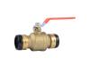 Brass Push Ball Valve - SKU: UXLBV41