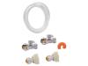 Faucet Connection Kit - Faucet Connection Kit with Straight Stops - SKU: 25538