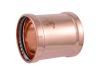 4-inch x 4-inch Copper Press Coupling, No Stop