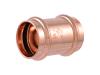 1-1/2-inch x 1-1/2-inch Copper Press Coupling, No Stop