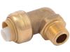 Brass Push Dishwasher Elbow - SKU: U281LF