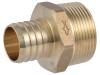 Brass Crimp Male Connector - SKU: UC113532M