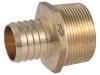 Brass Crimp Male Connector - SKU: UC114140M