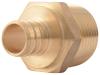 Brass Crimp Male Connector - SKU: UC139LF