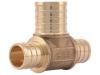 Brass Crimp Reducing Tee - SKU: UC413LF