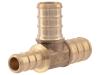 Brass Crimp Reducing Tee - SKU: UC434LF