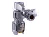 1/2 in. x 3/8 in. x 3/8 in. Comp Max Brass Push Dual Outlet Angle Stop 