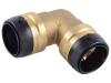 Brass Push 90-Degree Elbow - SKU: UXL0235