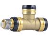 Brass Push Reducing Tee - SKU: UXL08412841
