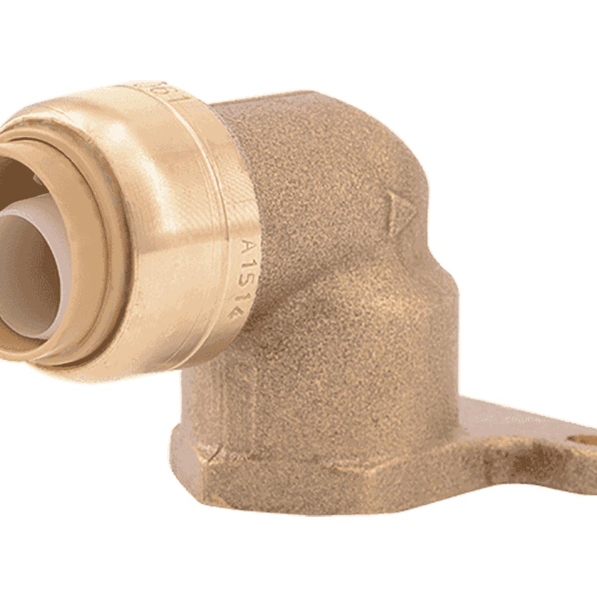 thumbnail image 2 of Libra Supply 1/2" 90 Degree Brass HY-Ear (HY-Set) Elbow - Lead Free, CxF, Pack Of 5, LS-9151LF-P5 2 of 3