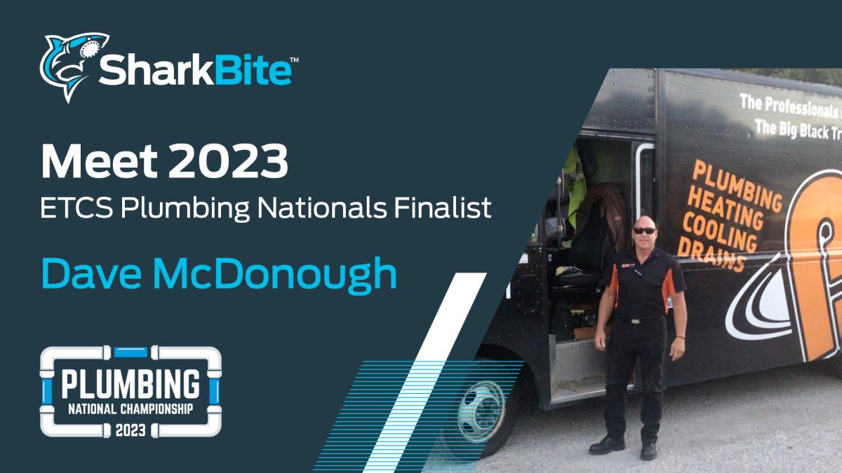 ETCS graphic with 2023 plumbing finalist Dave McDonough