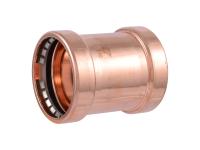 2-1/2-inch x 2-1/2-inch Copper Press Coupling, No Stop