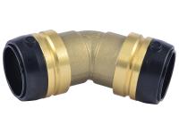 Brass Push 45° Elbow - SKU: UXL0535