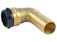 Brass Push 90° Street Elbow - SKU: UXL0935