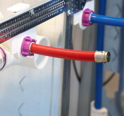 PEX press brass plug install