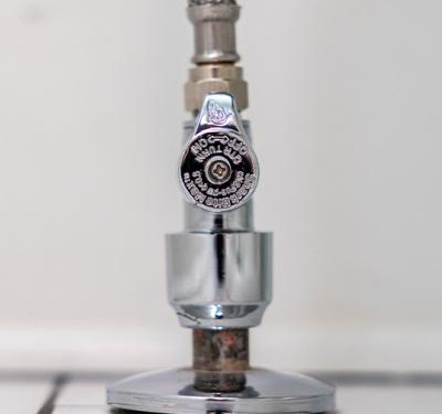 SharkBite sweat supply stop valves for soldered copper water supply connections with water flow control to household plumbing fixtures and appliances
