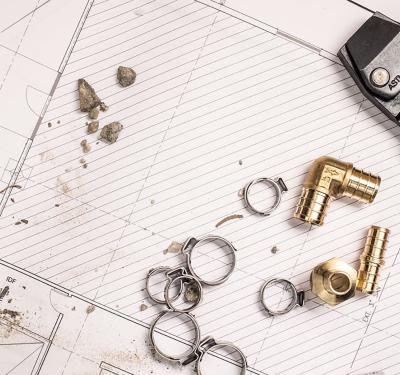SharkBite lead-free DZR brass crimp fittings for PEX and PE-RT systems