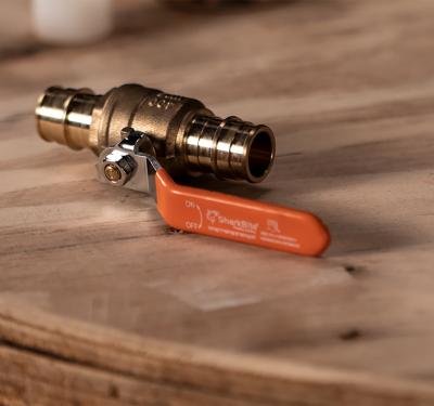 SharkBite brass expansion fittings for PEX-A pipe connections