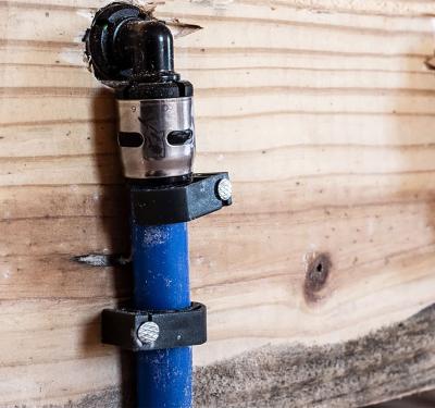 SharkBite PEX pipe supports, mounting clamps, and thermal insulators designed for secure, professional plumbing installations and code-compliant pipe routing