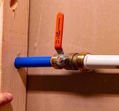 PVC transition install