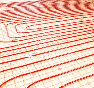 Radiant heating system components for energy-efficient underfloor heating using SharkBite plumbing solutions
