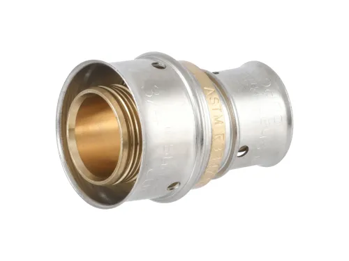 PEX Press Brass Coupling 3/4" X 1/2"