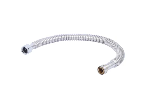 3/4 FIP X 3/4 PEX Press X 18" SS WH CONN
