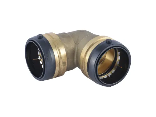 Brass Push 90-Degree Elbow - SKU: UXL0254