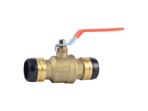 Brass Push Ball Valve - SKU: UXLBV35