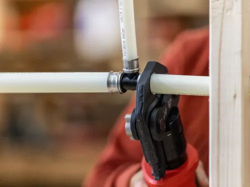 SharkBite PEX Press tee install