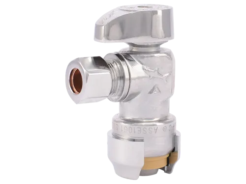 Brass Push Angle Stop - SKU: 23036-0000LF