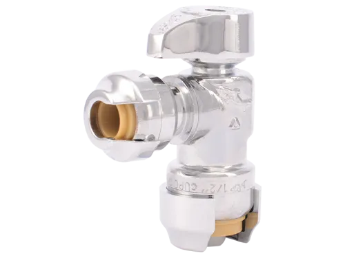 Brass Push Angle Stop - SKU: 23048-0000LF