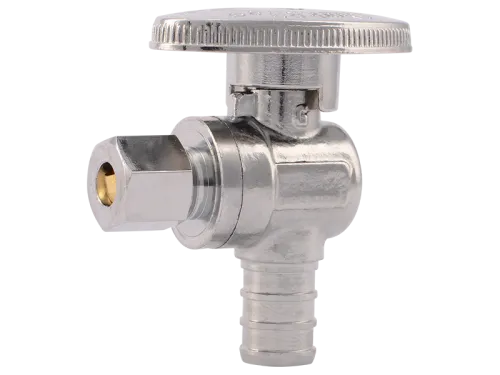  Brass Crimp Quarter-Turn Angle Stop - SKU: 23056LF