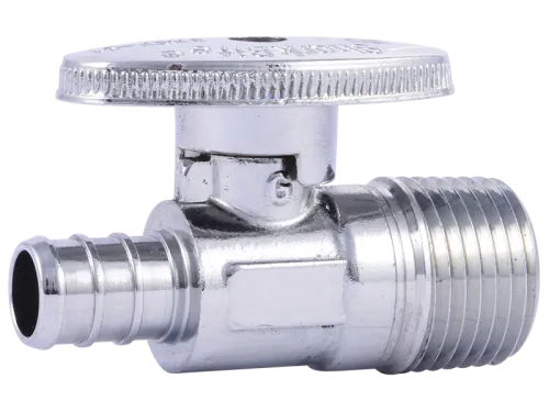 Brass Crimp Multi-Turn Straight Stop - SKU: 23061LF