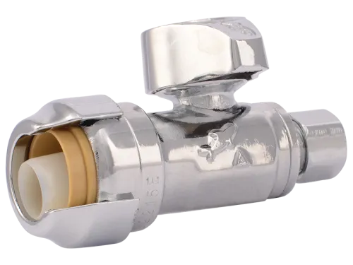 Brass Push Straight Stop - SKU: 23337-0000LF