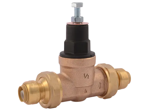 EB45 Double Union SharkBite Pressure Regulating Valve (PRV) - 1/2 in. EB45 Double Union PRV - SKU: 23893-0045