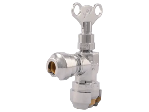 Brass Push Loose Key Angle Stop - SKU: 24733LF