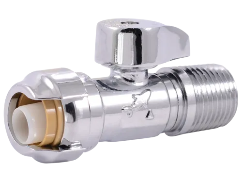 Brass Push Straight Stop - SKU: 24947