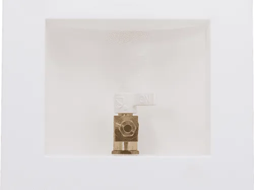 Brass PEX Crimp Ice Maker Outlet Box - SKU: 25740