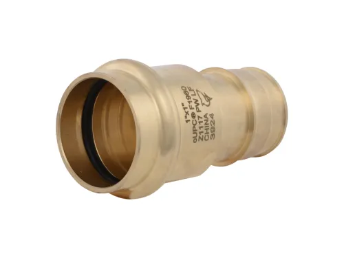 1" PEX F1960 x 1" Copper Press Adapter
