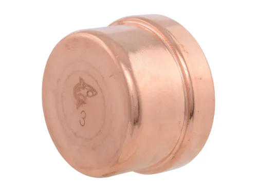 3-inch Copper Press End Cap