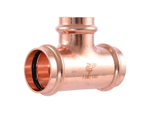 1-1/4-inch x 1-1/4-inch x 1-inch Copper Press Reducing Tee
