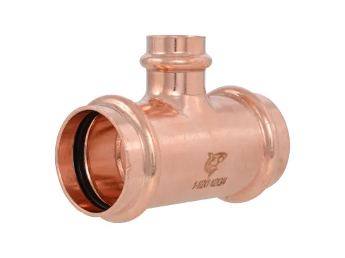 1-1/2-inch x 1-1/2-inch x 3/4-inch Copper Press Reducing Tee