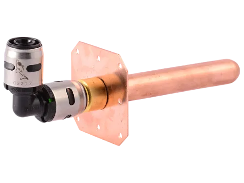 EvoPEX Copper Stub-Out Elbow with Bracket - SKU: K25811WP