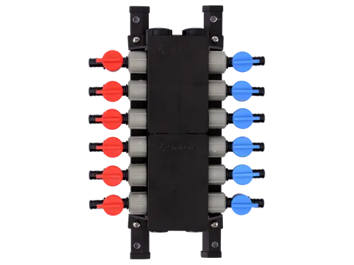 Home Run Manifolds with Poly Crimp Ball Valves - SKU: PM012UP