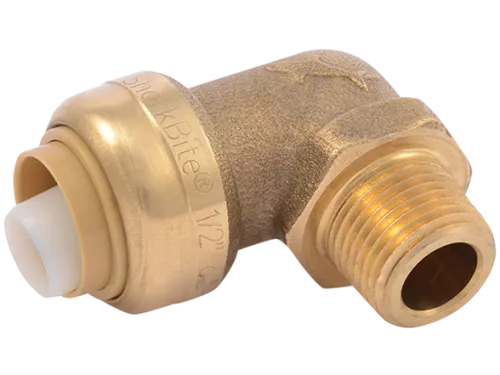 Brass Push Dishwasher Elbow - SKU: U281LF