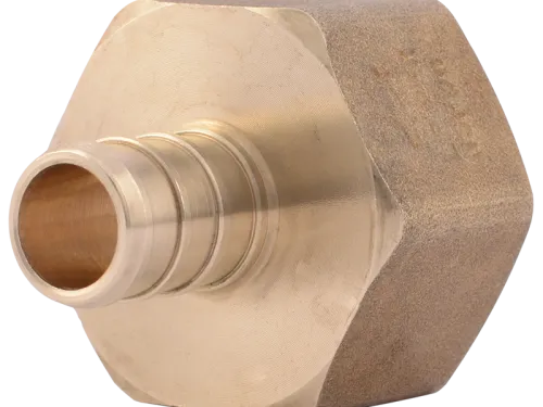 Brass Crimp Female Connector - SKU: UC068LF