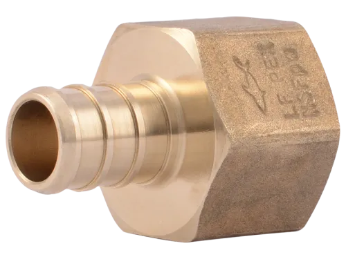 Brass Crimp Female Connector - SKU: UC072LF