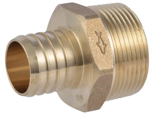 Brass Crimp Male Connector - SKU: UC113532M